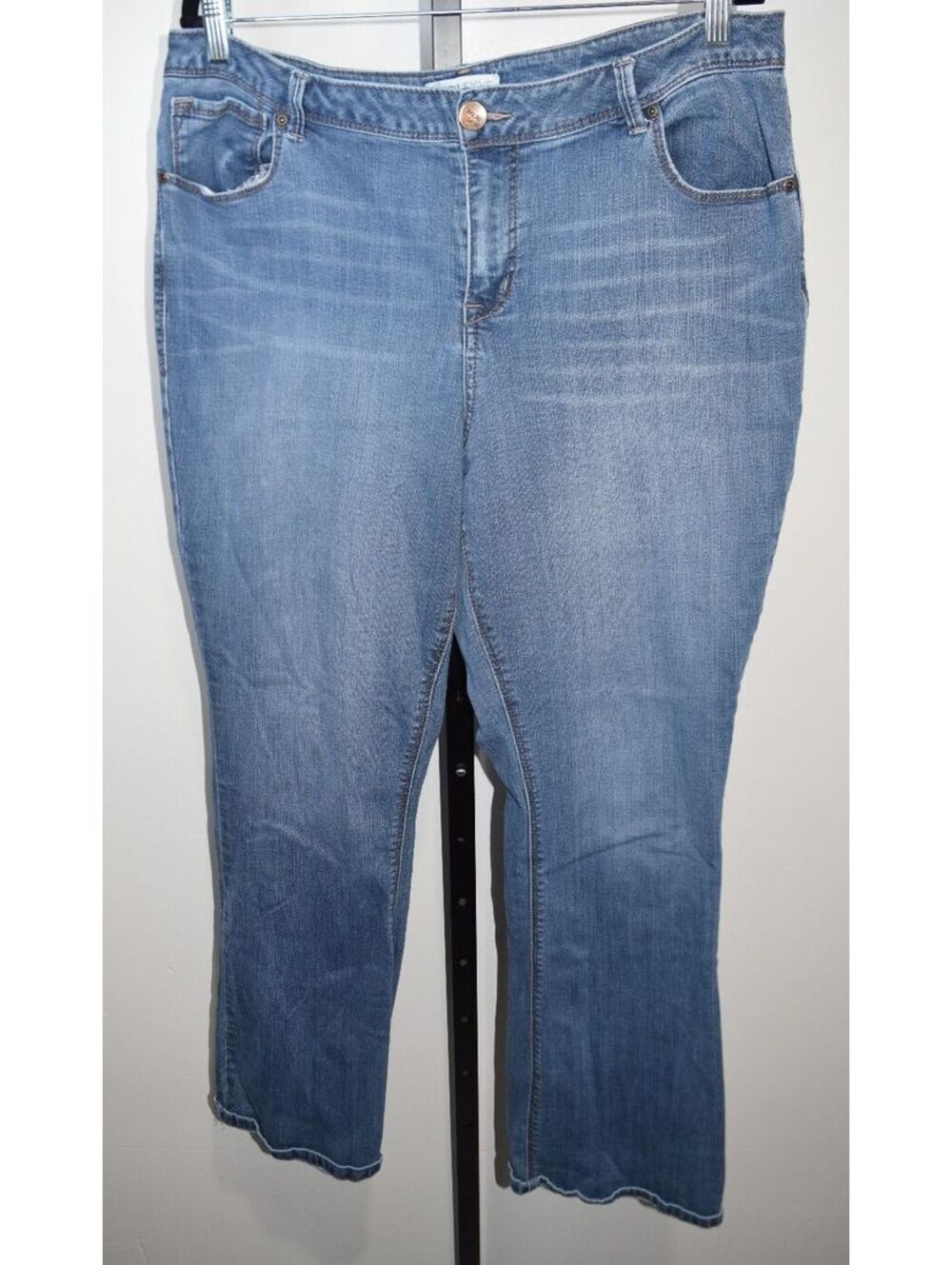 Meri Skye Jeans Size 18W Medium Wash Bootcut Denim Stretch Pants
